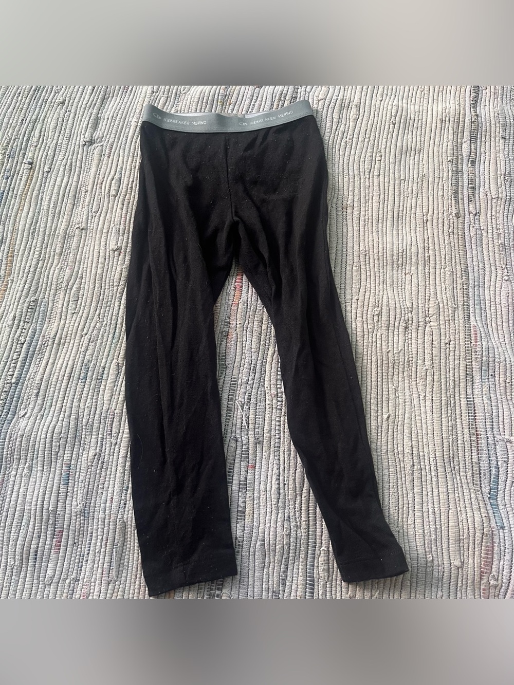 Icebreaker Merino 100% New Zeland Wool kids Toddler Legging black ages 3-4